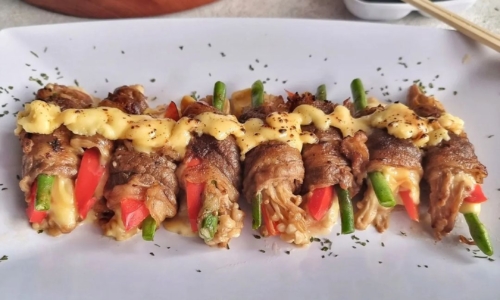 Enoki Beef Roll Cheese Melt