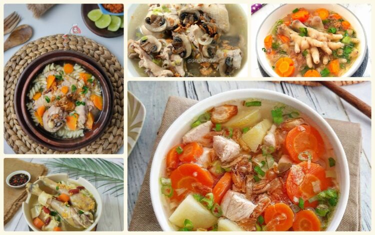 18 resep sayur sop ayam yang lezat dan bergizi