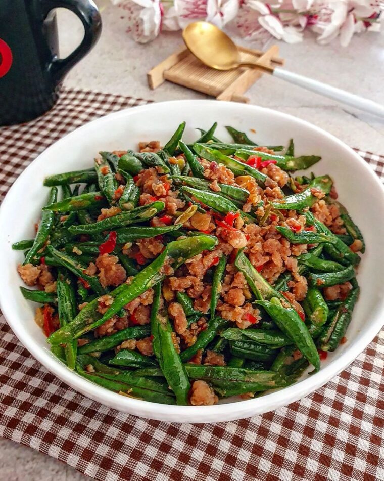Resep Kacang Panjang Daging Cincang Dari yscooking