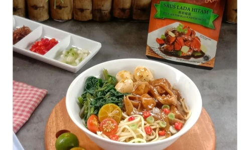 Mie Kangkung Bamboe Lada Hitam