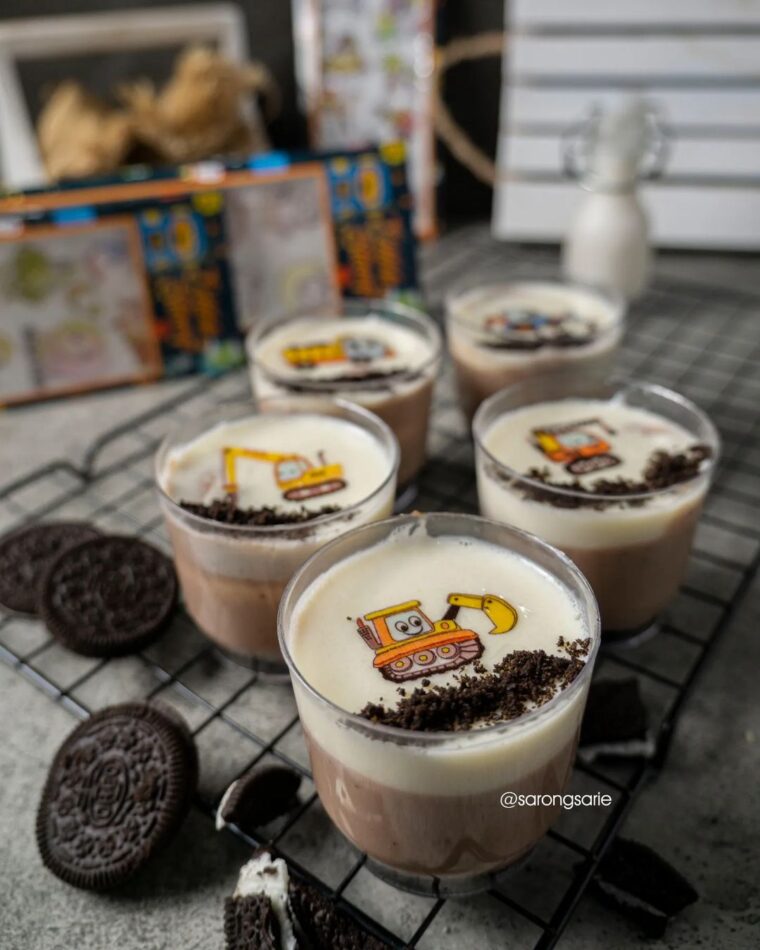 Resep Milo Oreo Pudding Dari sarongsarie