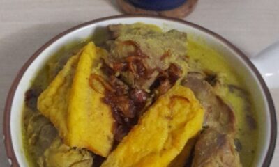 Opor Ati Ampela Tahu - Masakan dari Ati Ampela