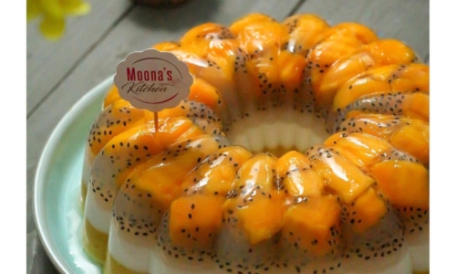 Puding Busa Mangga - Kue dari Agar Agar