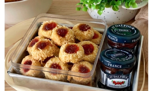 Strawberry Thumbprint Cookies
