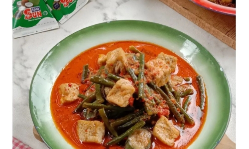 Tahu Gulai Belacan Pedas - Masakan dari Tahu dan Terong