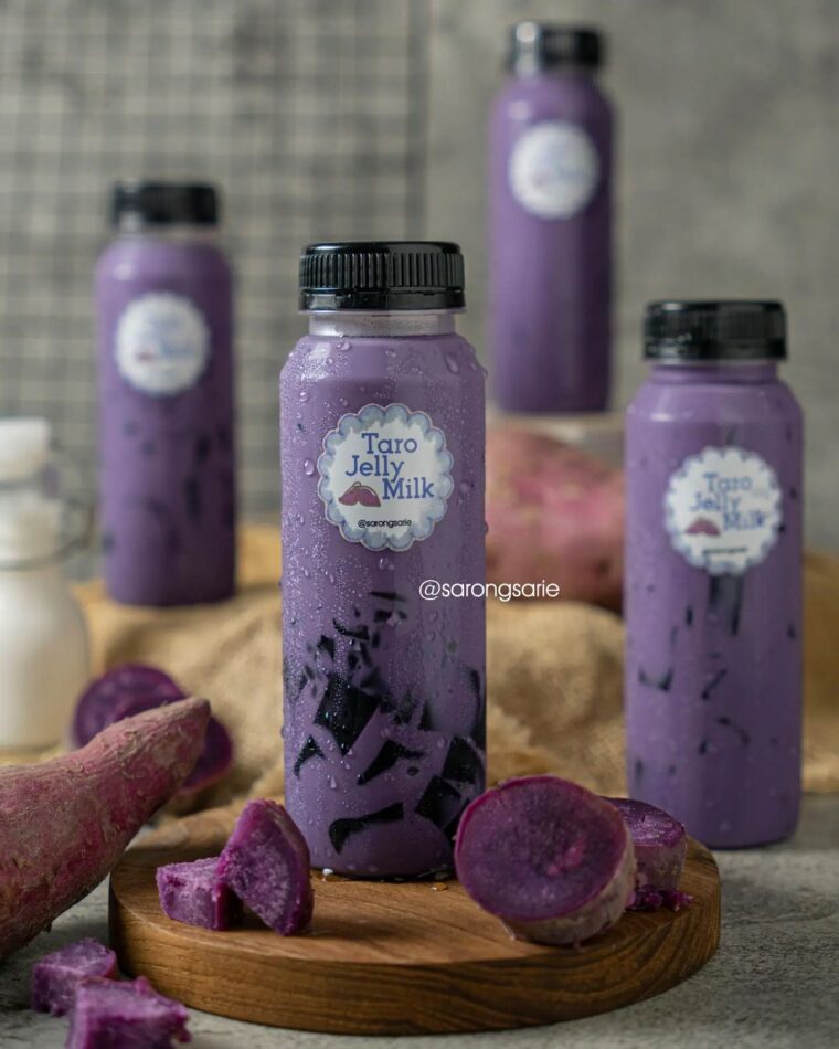 Resep Taro Jelly Milk Dari sarongsarie