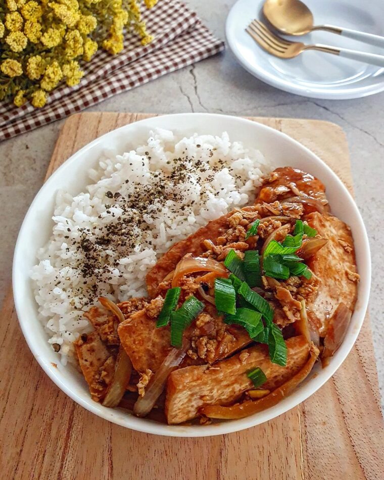 Resep Tofu Egg Teriyaki Bowl Dari yscooking