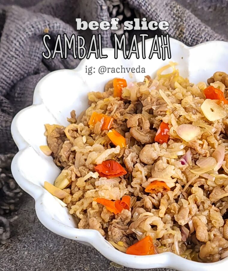Resep Beef Slice Sambal Matah Dari rachveda