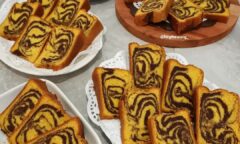 Resep Bolu Marmer ( Labu Kuning) Dari birgittawang_