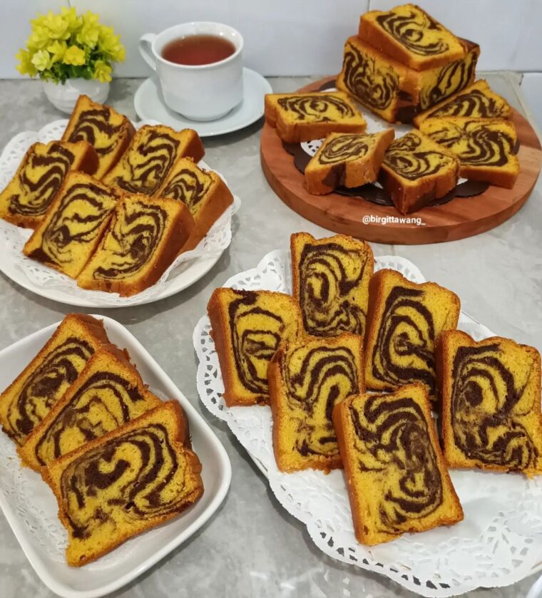 Resep Bolu Marmer ( Labu Kuning) Dari birgittawang_