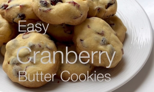 Cranberry Butter Cookies