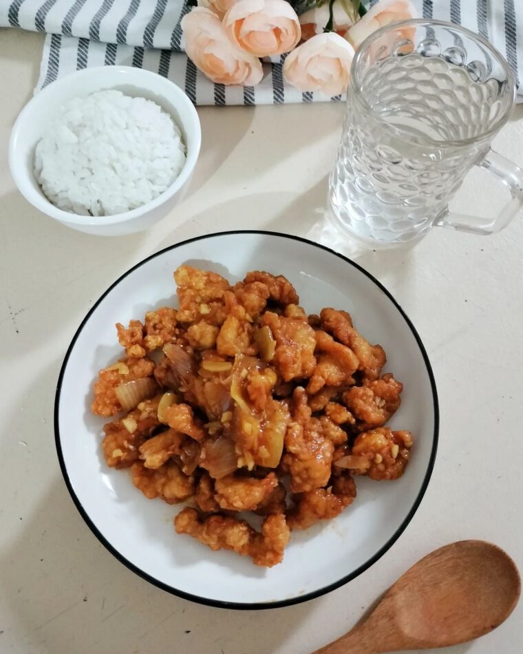 Resep Crispy And Spicy Sticky Oriental Chicken Dari herlina2012