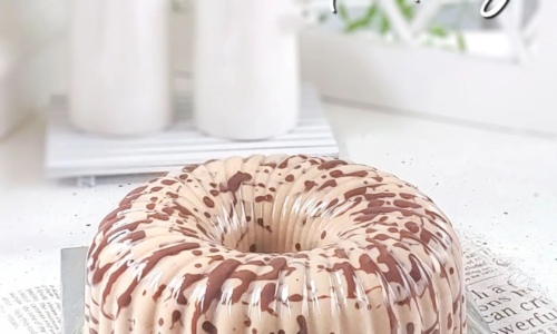 Marble Pudding Cappuccino Chocolat - Kue dari Agar Agar