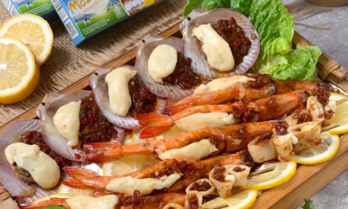 Seafood Bumbu Jimbaran With Prochiz Mozza