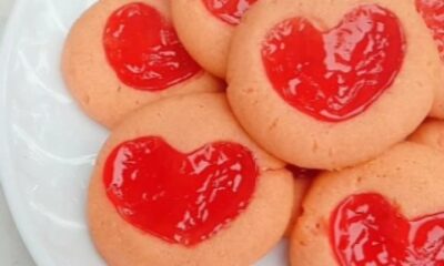 Strawberry Heart Cookies