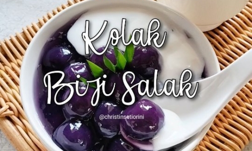 Kolak Biji Salak Ubi Ungu - Minuman dari Pandan/suji