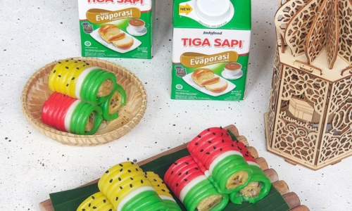 Kue Nagasari Gulung