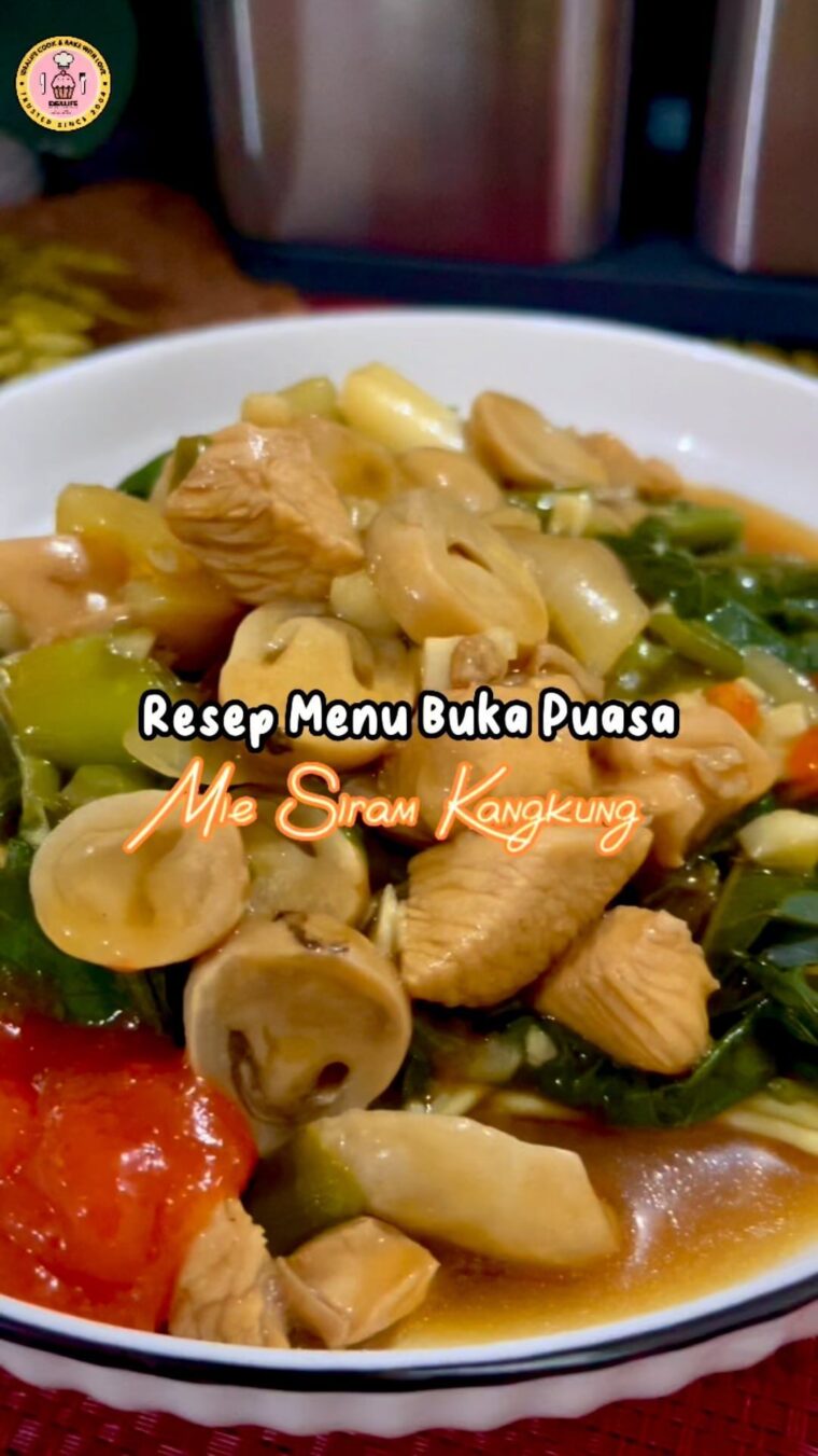 Resep Mie Siram Kangkung Dari dapoererna