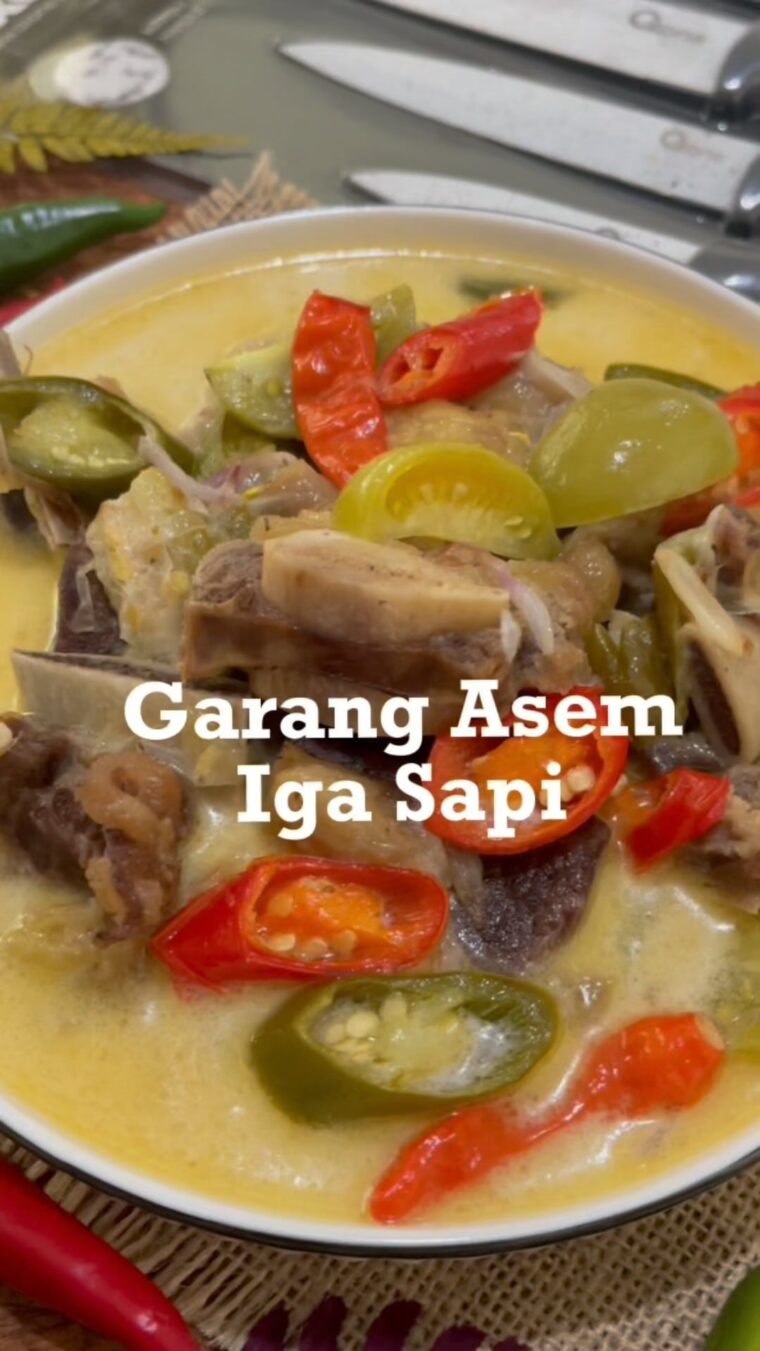 Resep Garang Asem Iga Sapi Dari dapoererna