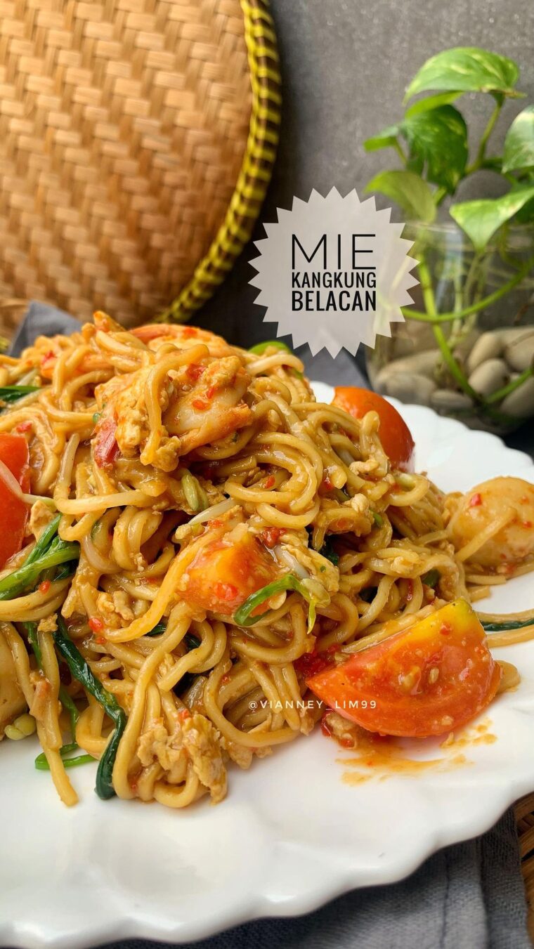 Resep Mie Kangkung Belacan Dari vianney_lim99