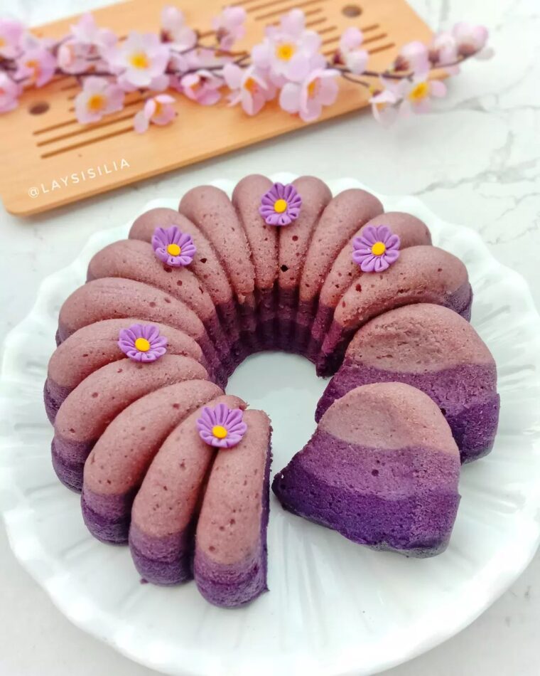 Resep Ombre Taro Steamed Cake Dari laysisilia