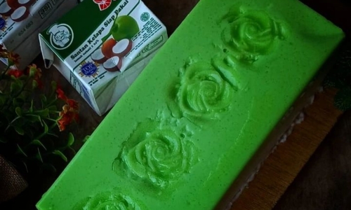 Puding Pandan Santan - Kue dari Agar Agar