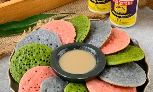 Serabi Kuah Susu Kedelai - Kue dari Kedelai