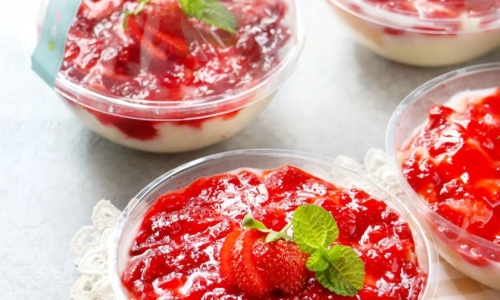 Setup Roti Tawar Strawberry