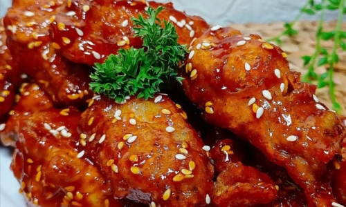 Spicy Honey Chicken Wings