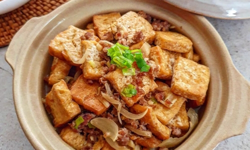 Tumis Tahu Daging Cincang
