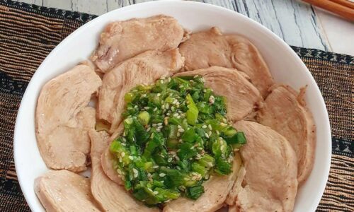 Boiled Chicken With Scalions Oil - Masakan dari Wijen