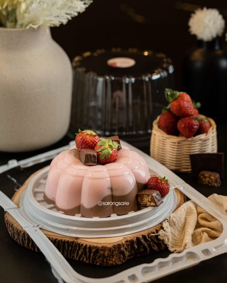 Resep Milo Strawberry Pudding Dari sarongsarie