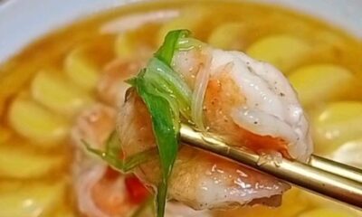 Steamed Egg With Tofu & Prawn - Masakan dari Tahu dan Udang