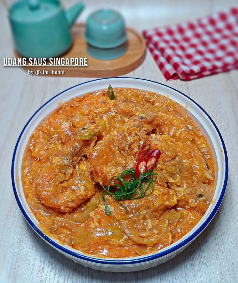 Resep Udang Saus Singapore Dari lim_henni