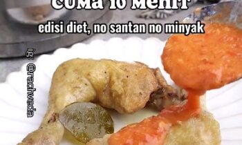 Ayam Pop (Versi Diet) - Masakan dari Jahe