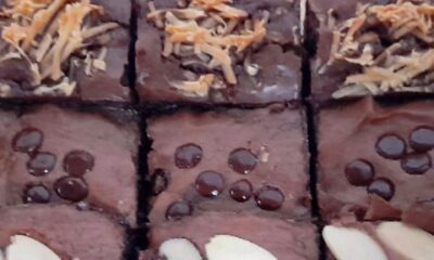 Chewy Brownies Shiny Crust - Kue dari Butter(mentega) dan Tepung Terigu