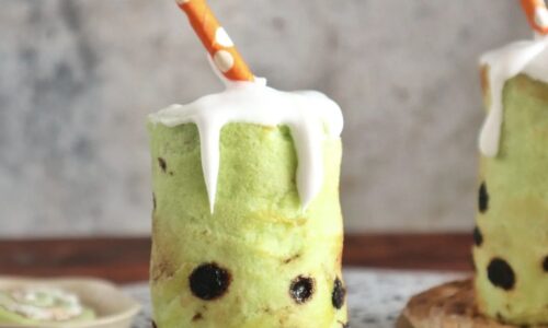 Pandan Boba Roll Cake