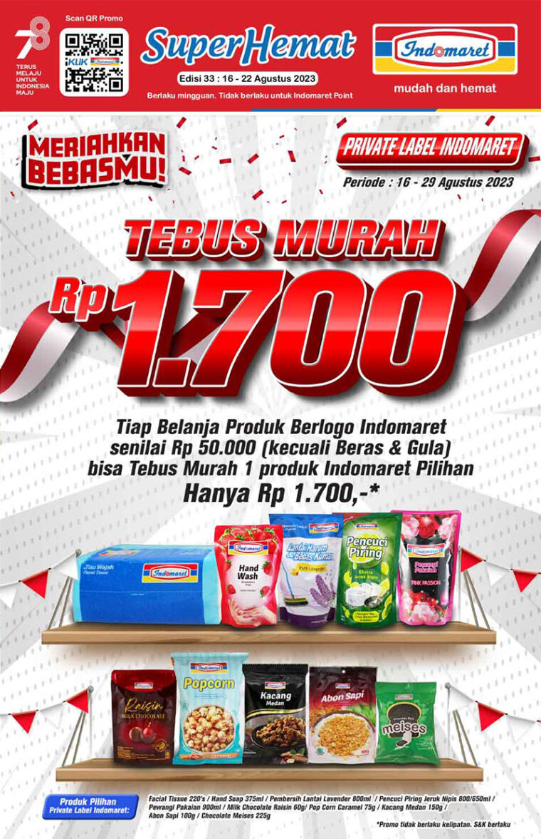 Promo Indomaret Periode : 16 – 22 Agustus 2023