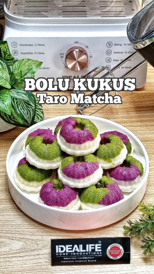 Resep Bolu Kukus Taro Matcha Dari dhiahoddie