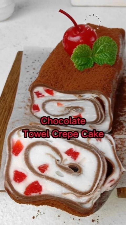 Resep Chocolate Towel Crepe Cake Dari dapoerliandra