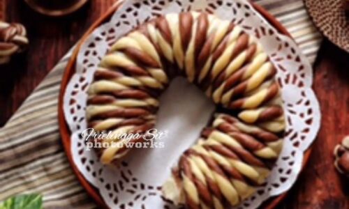 Eggless Bicolor Brioche