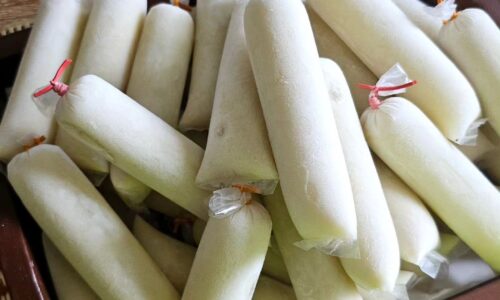 Es Lilin Durian - Camilan dari Tepung Maizena