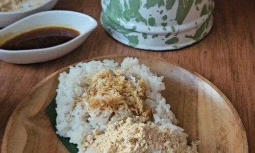 Ketan Bubuk Kedelai - Kue dari Ketan