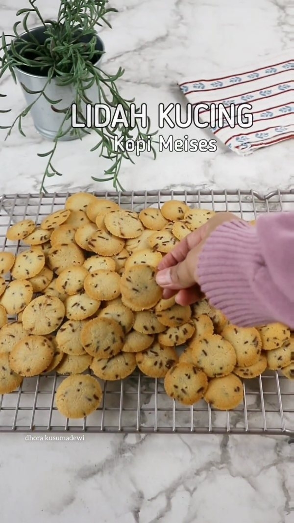 Resep Lidah Kucing Kopi Meises Dari dhora_kusumadewi