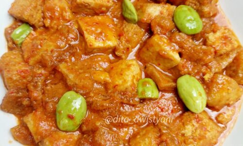 Sambal Goreng Tahu Krecek - Masakan dari Petai dan Tahu