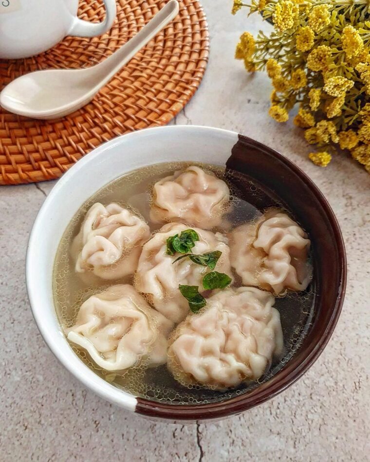 Resep Chicken And Prawn Wonton Soup Dari yscooking