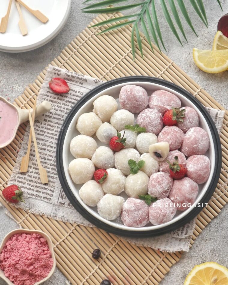 Resep Mochi Bites Berry Dengan Pewarna Bit Dari friel_sit