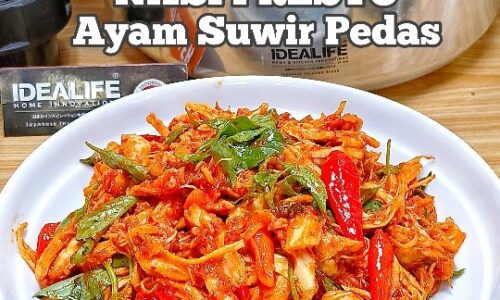 Nasi Presto Ayam Suwir Pedas