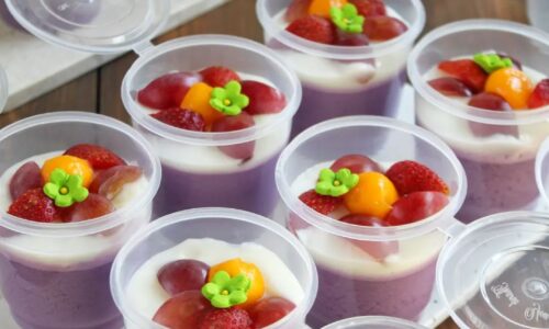 Grape Silky Pudding