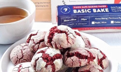 Red Velvet Crinkle Cookies